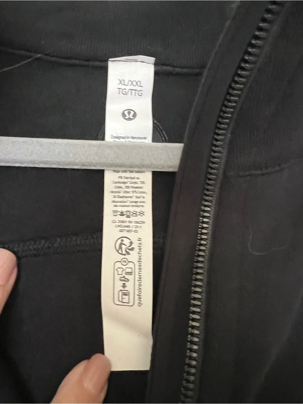 Lululemon Scuba Oversized Funnel Neck Half Zip Fleece Cloud Flare Logo XL/XXL